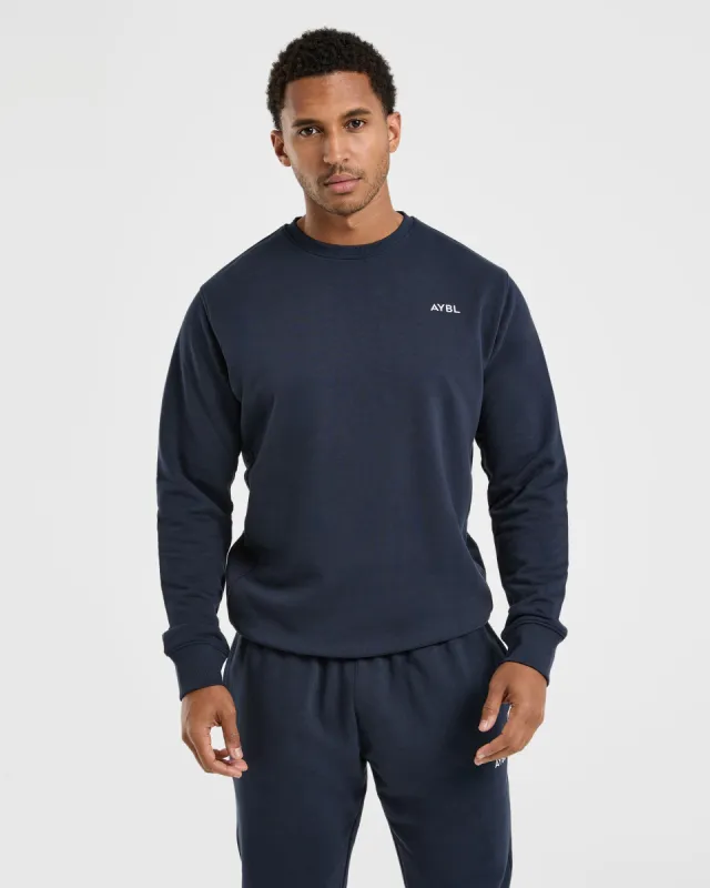 Essential Lightweight Sweater - Navy sold by AYBL