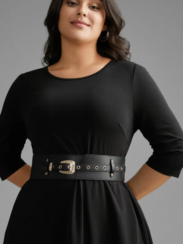 Vintage Floral Pattern Strap Wide Waist Belt sold by Bloomchic