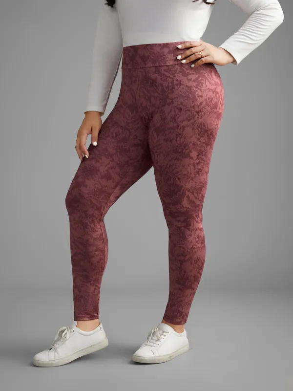 Textured Mid Rise Skinny Leggings sold by Bloomchic