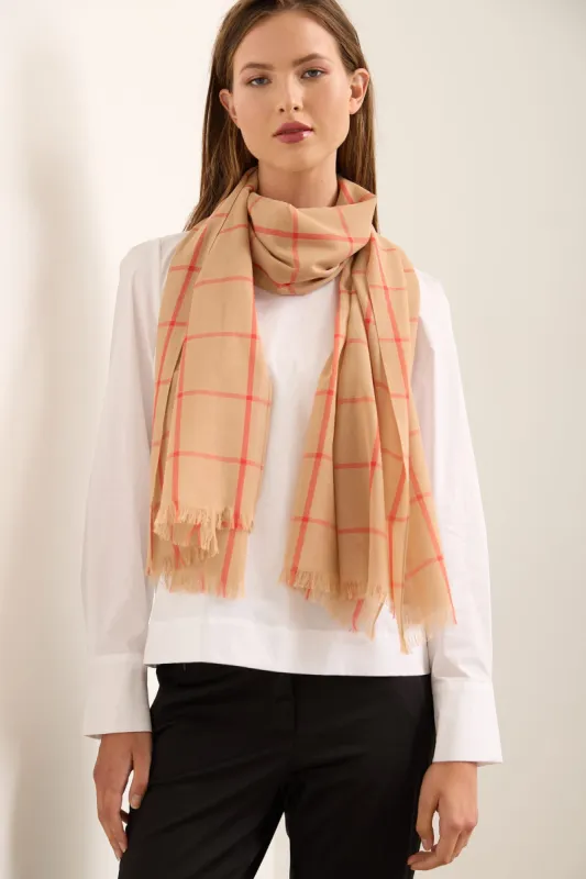 Window Pane Scarf sold by Tristan Style