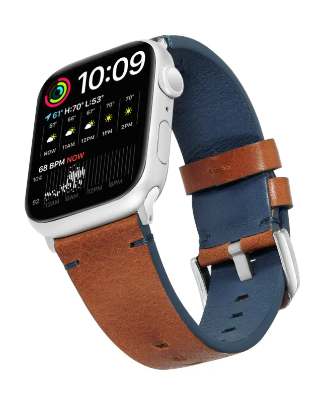 Cut-Edge Oiled Leather Band for Apple Watch® sold by WITHiit