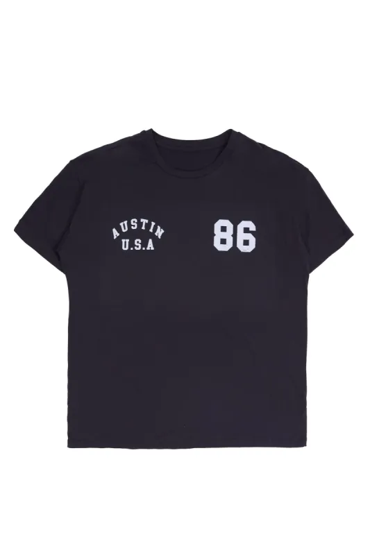Austin USA '86 Graphic Relaxed Tee sold by Bluenotes