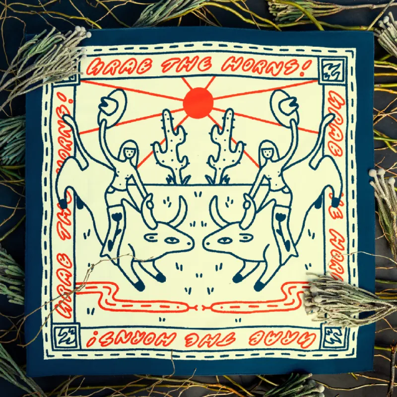 "Grab The Horns" sold by Bandits Bandanas