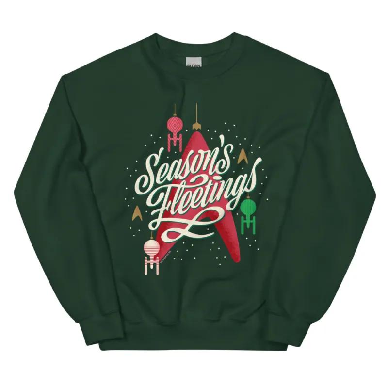 Star Trek Seasons Fleetings Holiday Fleece Crewneck sold by MTV