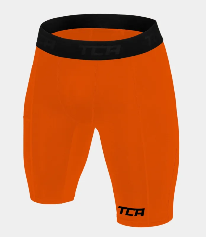 SuperThermal Compression Base Layer Shorts For Boys With Brushed Inner Fabric sold by TCA