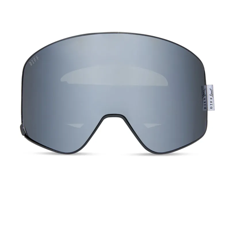 SNOW GOGGLES - FROST + HOUNDSTOOTH + SILVER MIRROR + POLARIZED GOGGLES & FREE AURORA PINK LENS sold by Diff Eyewear