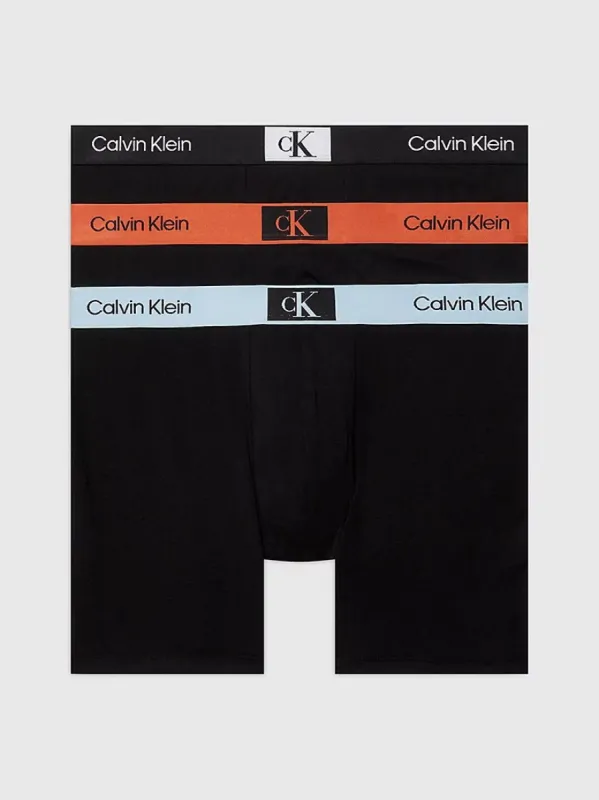 Calvin Klein CK96 COTTON 3 Pack Boxer Briefs Mens Multicoloured sold by Shuperb