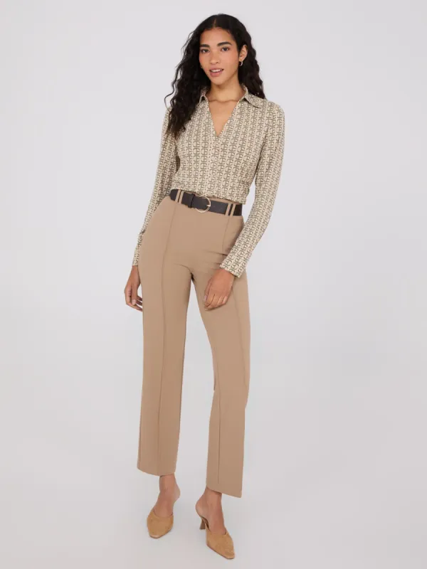 Belted Front Pintuck Pants sold by Suzy Shier