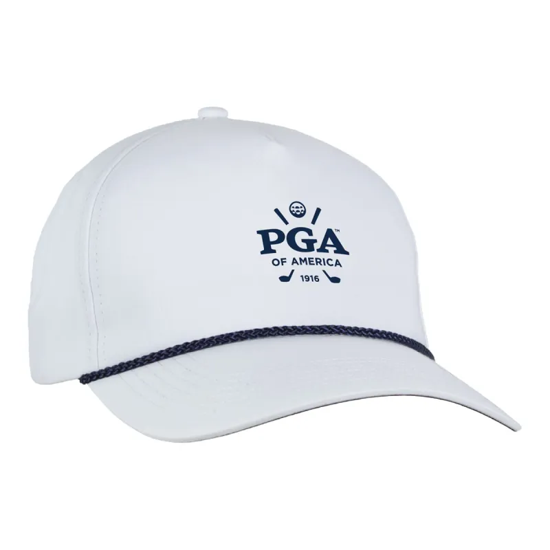 Ahead PGA of America Rope Hat in White sold by PGA Tour