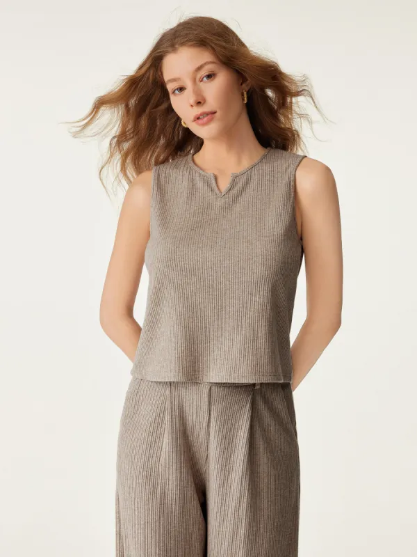 Sleeveless A-Line Hem Tank Top sold by ogl move
