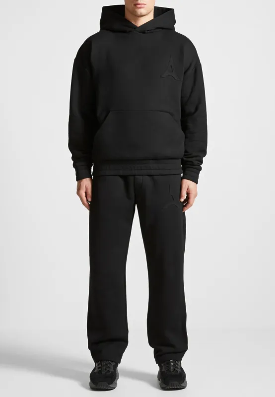 Victor - Eiffel Embossed Hoodie - Black sold by Maniere De Voir