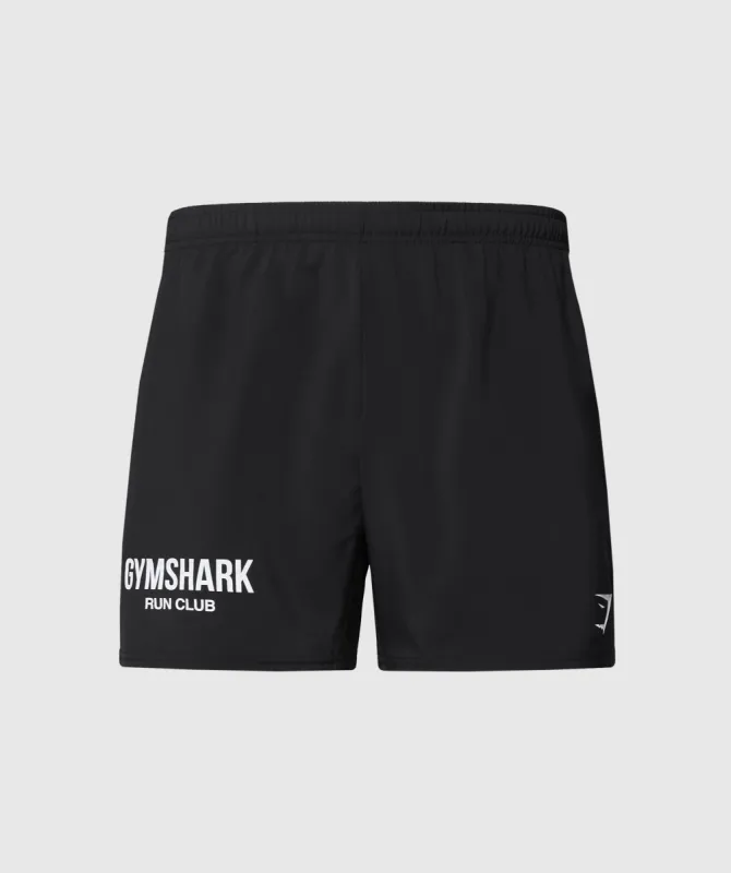 Gymshark Running Dept. 5" Shorts - Black sold by Gymshark