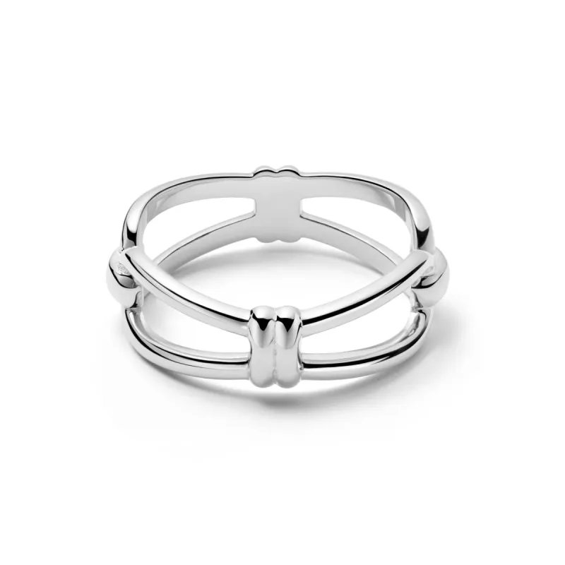 Polly Sayer Knot Band Ring Sterling Silver sold by Daisy Jewellery