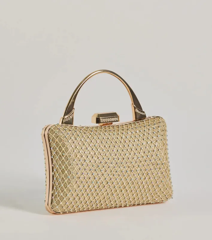 Glitz And Glam Rhinestone Clutch sold by Windsor