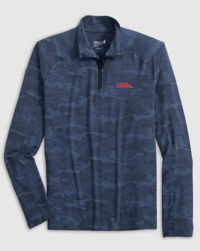 Ole Miss Patton Performance Camo 1/4-Zip Pullover sold by Johnnie-O