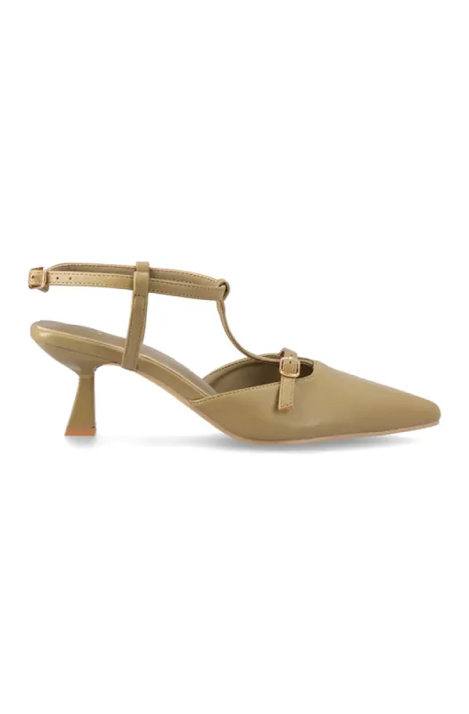 Tarryn Ankle Strap With Double Buckle _ 155641 _ Fatigue sold by Dunns