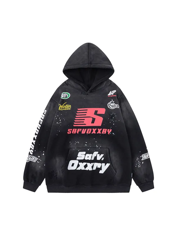 Thesupermade Racing Hooded Sweatshirt sold by Thesupermade