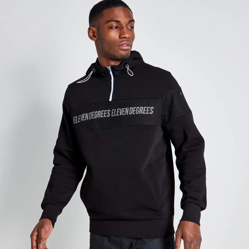 Sudadera Con Capucha y Cremallera - Negra sold by Eleven degrees