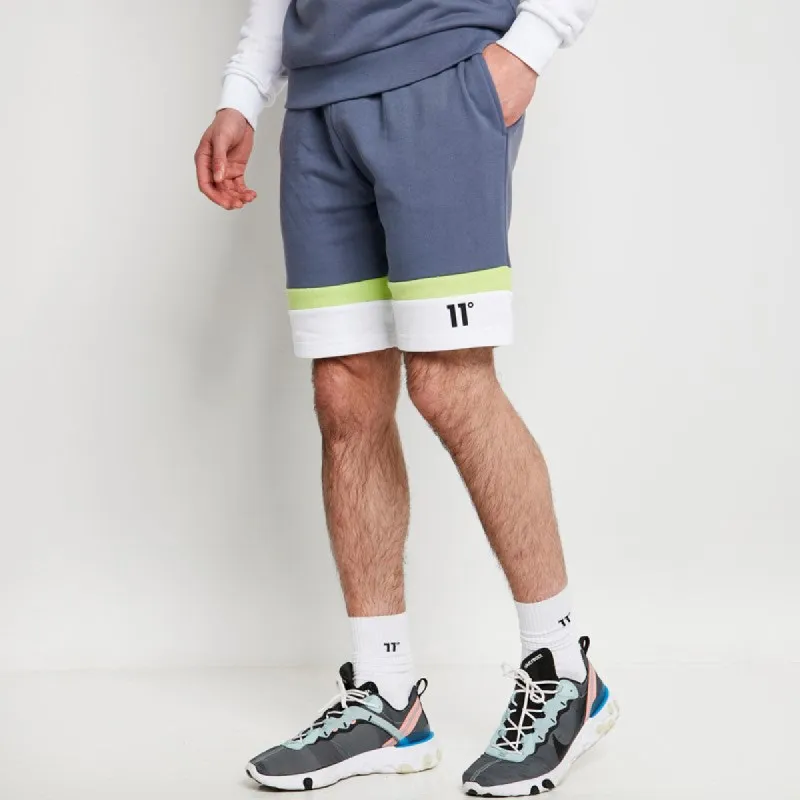 Bermudas Neo Triple Panel - Gris Twister / Blanco / Verde Agudo sold by Eleven degrees