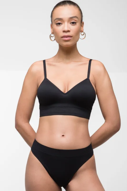 Seam-Free Bralette Black sold by Ackermas