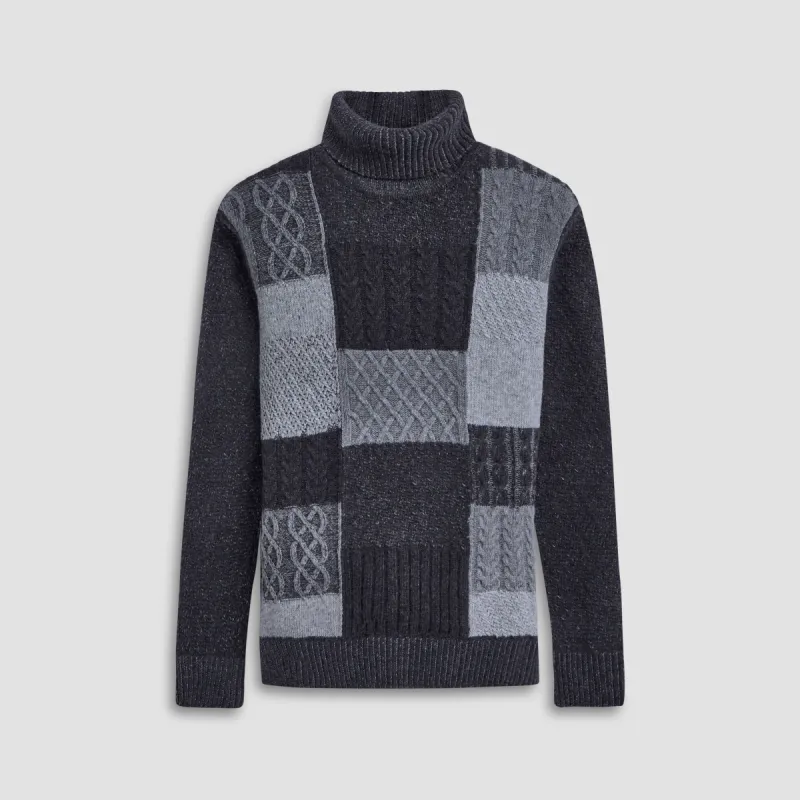 Mixed Stitch Turtleneck Sweater sold by Bugatchi