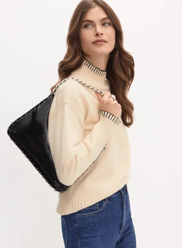 Funnel Neck Knit Sweater sold by Melanie Lyne