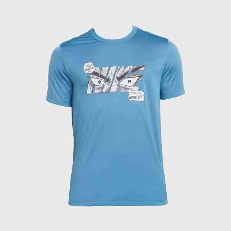 Nike Mens Nike Dri-Fit Tee Rlgd Iykyk _ 182763 _ Blue sold by Tekkie Town