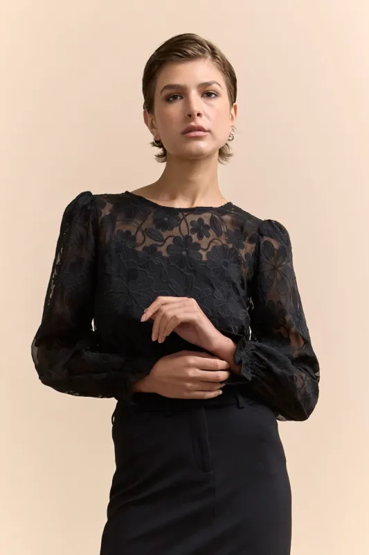 Blouse with flared cuff sold by Tristan Style