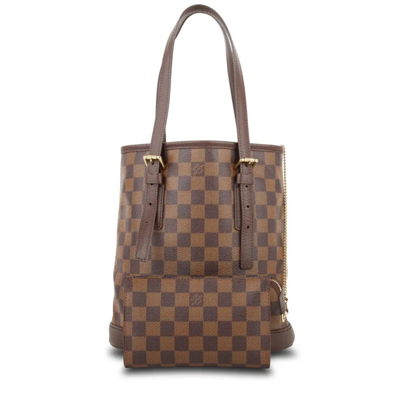 Louis Vuitton Marais with Pouch Damier Ebene (Pre-Owned) - One Size sold by Zulily