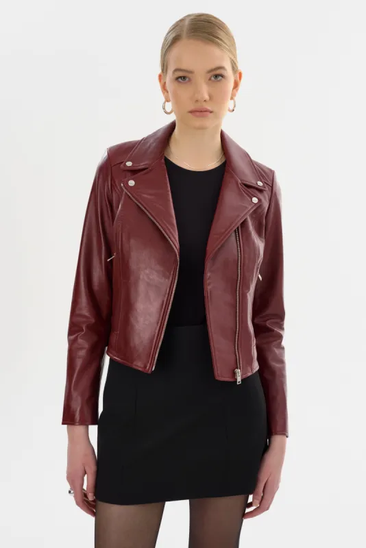 KELSEY | Leather Biker Jacket sold by La Marque