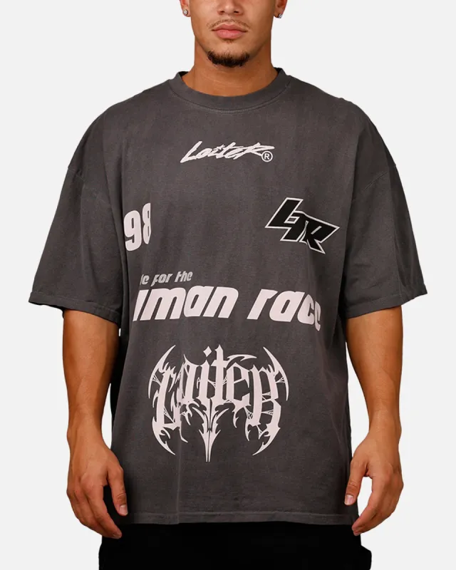 ★ILLIGO★ Tulip Rouge Semi T-Shirt Charcoal Loiter Racer T-Shirt Charcoal | Parallel