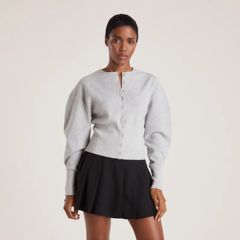 Fitted Cardigan - Light Grey sold by Lounge Underwear