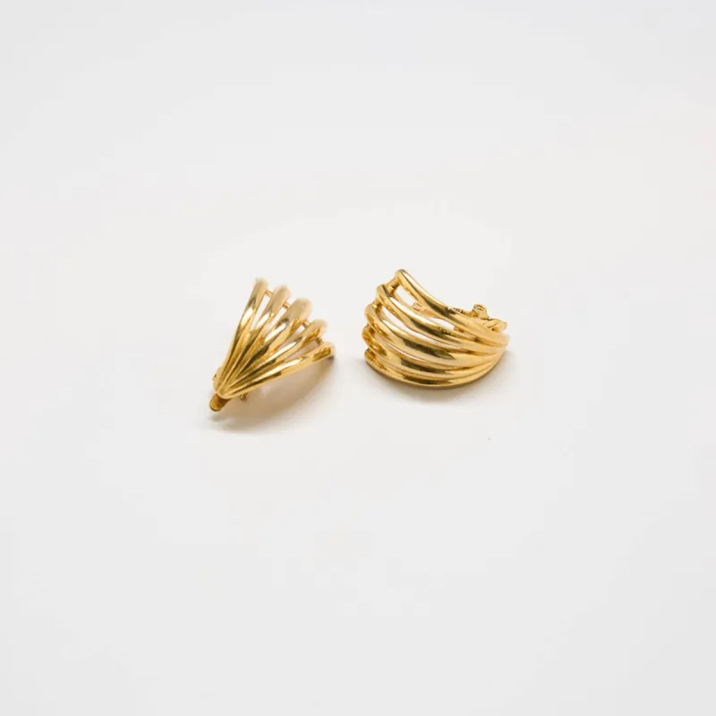 Vintage Trifari Cutout Earrings sold by Admiral Row