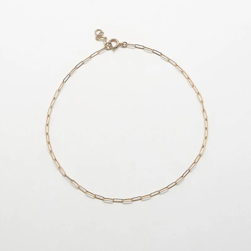 Gold Chain Link Anklet sold by Admiral Row