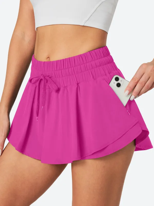 IUGA Quick Dry Flowy Athletic Shorts With Pocket sold by IUGA