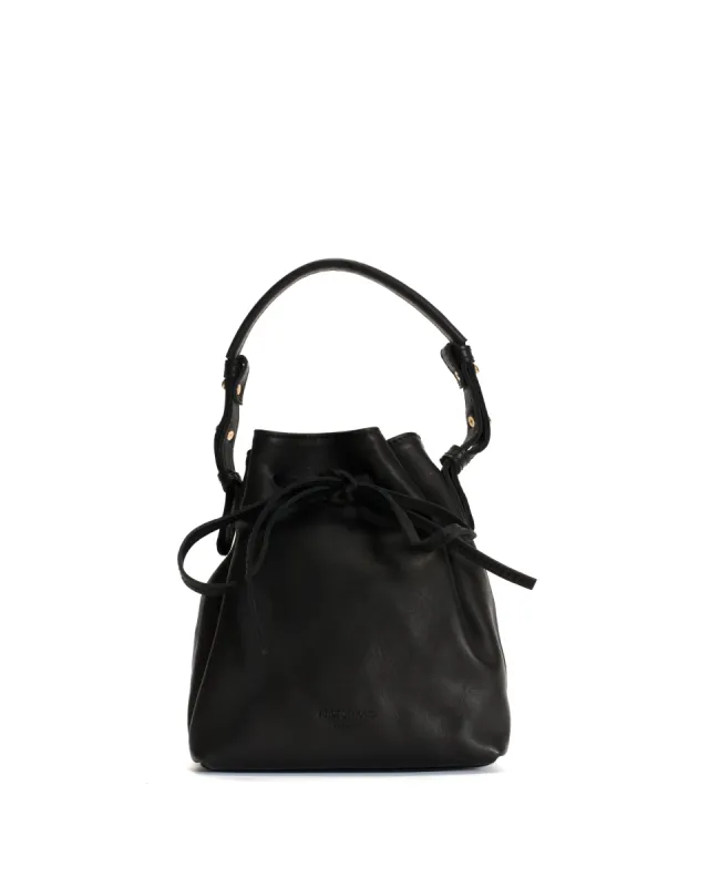 Kacey petite bucket bag Soft calf Black sold by Anonymous Copenhagen