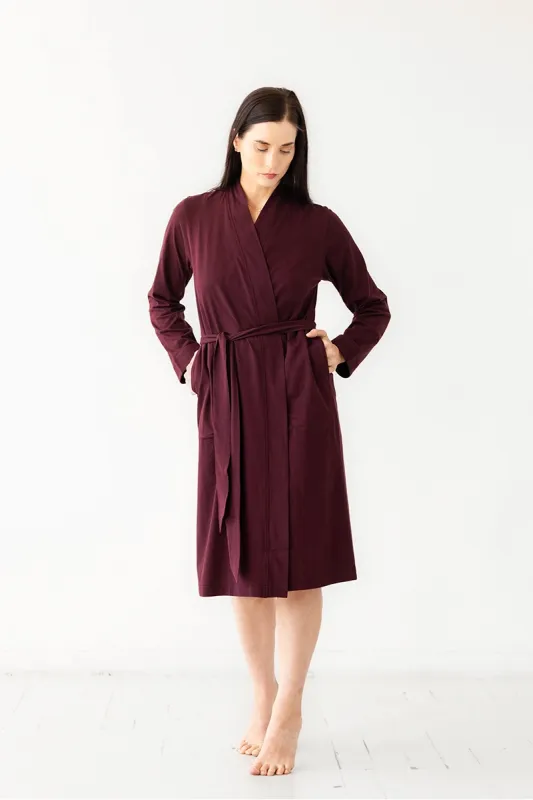 Travel Robe in Pima Cotton sold by Salua Lingerie
