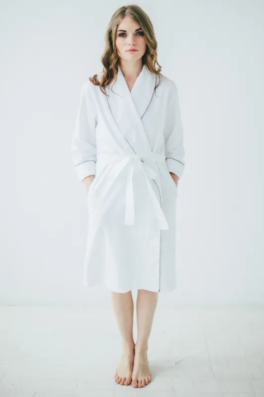 Classic Cotton Pique Robe 39" sold by Salua Lingerie