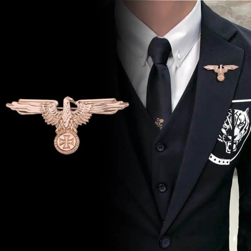 Men's Eagle Military Cross Brooch sold by FloralTrip