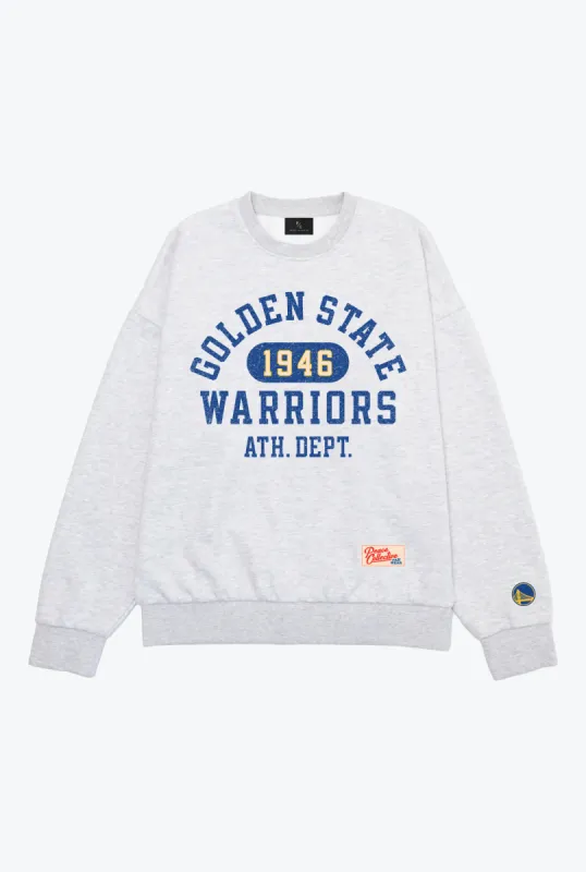 Golden State Warriors Athletic Club Heavyweight Crewneck - Ash sold by Peace-Collective
