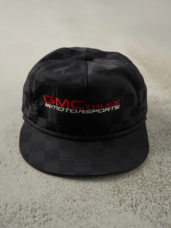 Vintage 90s Black GMC Truck Motorsports Embroidered Snapback sold by Rebalance Vintage