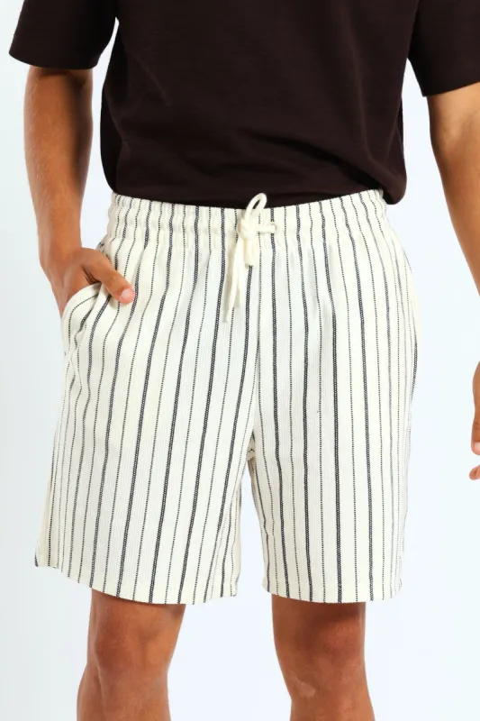 Pull On Short - Off White sold by Edgars
