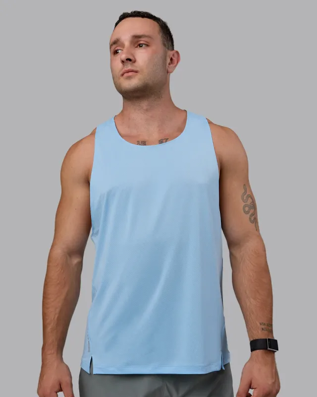 Pace Running Tank - Glacial Blue sold by LSKD