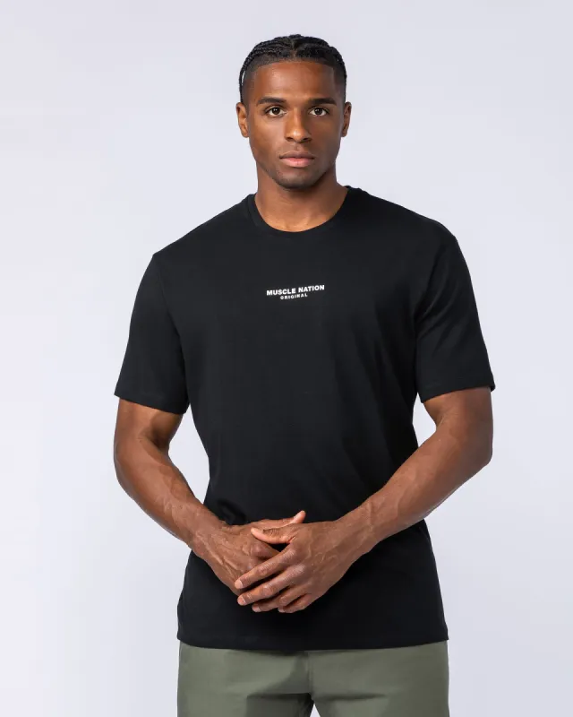 Staple Condition Tee - Black sold by Muscle Nation