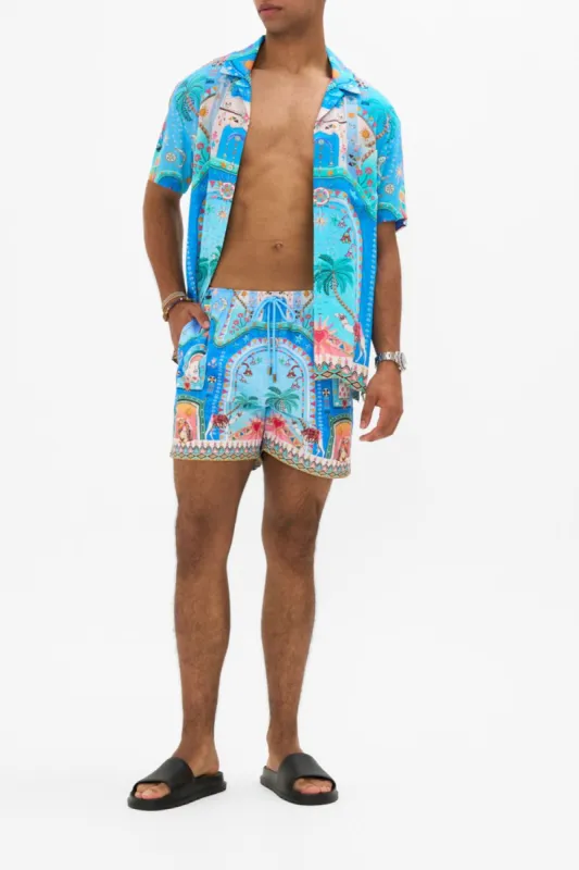MID LENGTH BOARDSHORT A PAINTED VILLAGE sold by Camilla