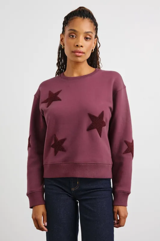 SONIA SWEATSHIRT - BURGUNDY sold by Rails