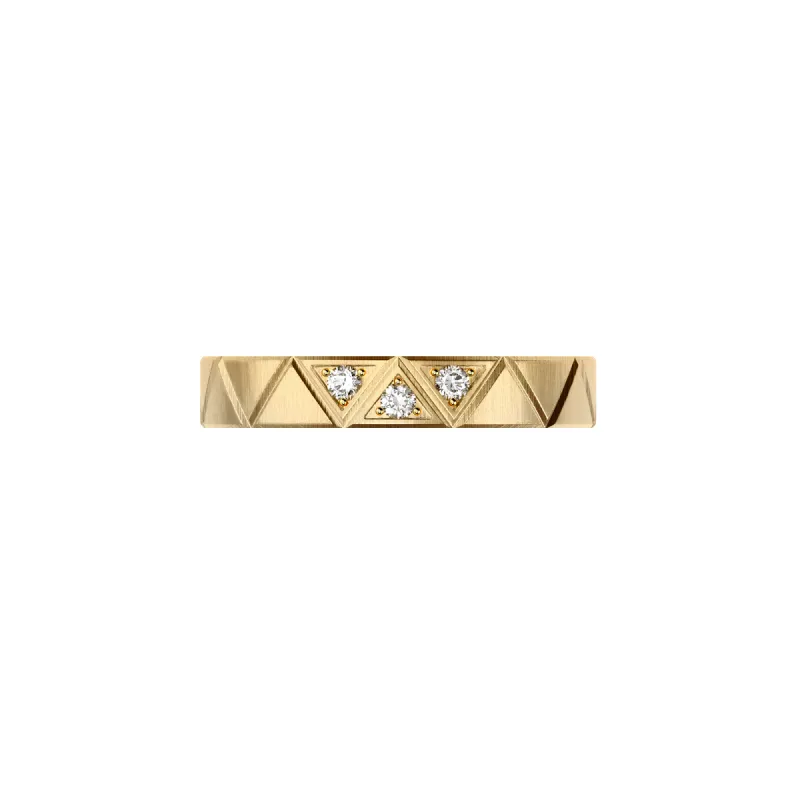 'Trinity' Triangle Diamond Band Ring sold by Pascal Design Official