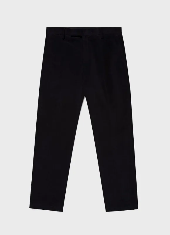 Men's Moleskin Trouser in Navy sold by Sunspel
