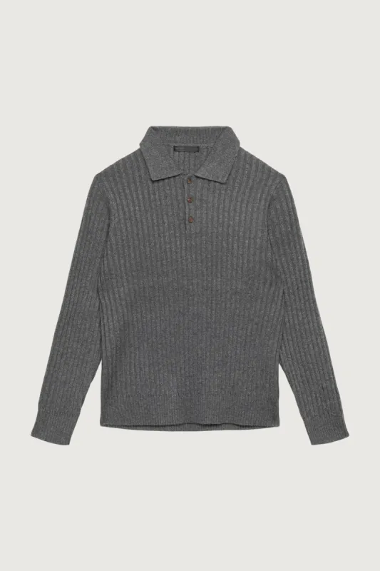 RIBBED POLO SWEATER sold by OAK AND FORT