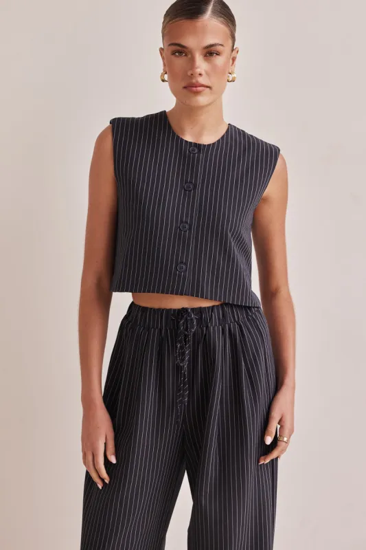 Blake Vest (Navy) sold by Runway Scout